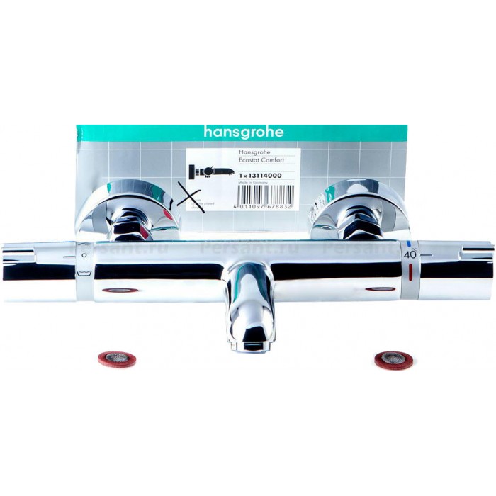 Смеситель для ванны Hansgrohe Ecostat 13114000 с термостатом, хром