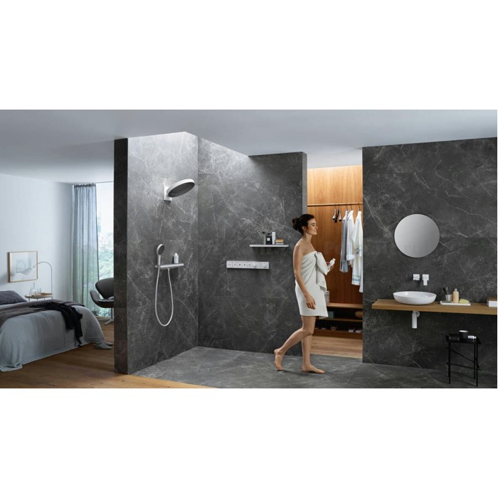 Смеситель для душа hansgrohe RainSelect 15382700 с термостатом, на 4 потока, белый/хром