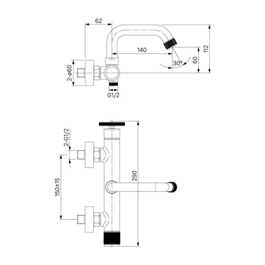 Смеситель для ванны IDDIS Grange GRAGMR2i02 графит