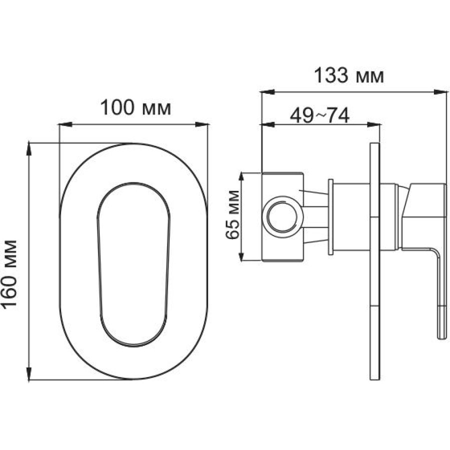 Смеситель для душа WasserKRAFT Donau 5351