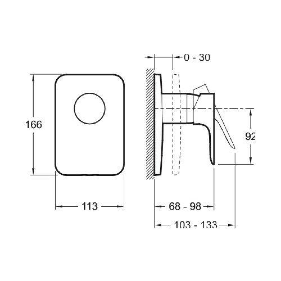 Смеситель Jacob Delafon Aleo E98705-CP