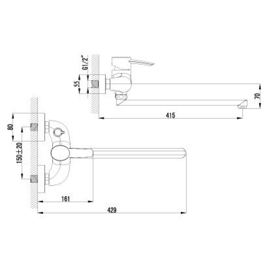 Смеситель для ванны Lemark Atlantiss LM3217C