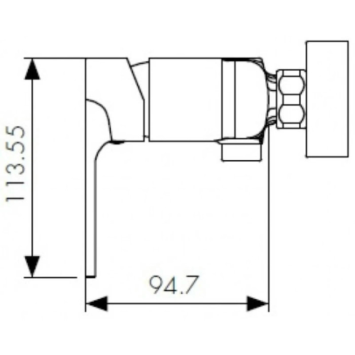 Смеситель для душа Kaiser Linear 59177
