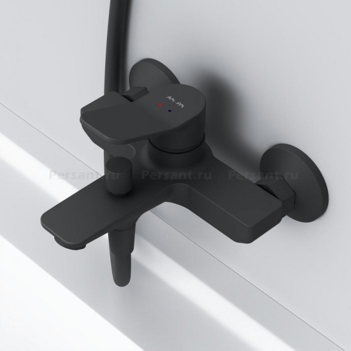 Смеситель для ванны AM.PM X-Joy F85A10022 черный матовый