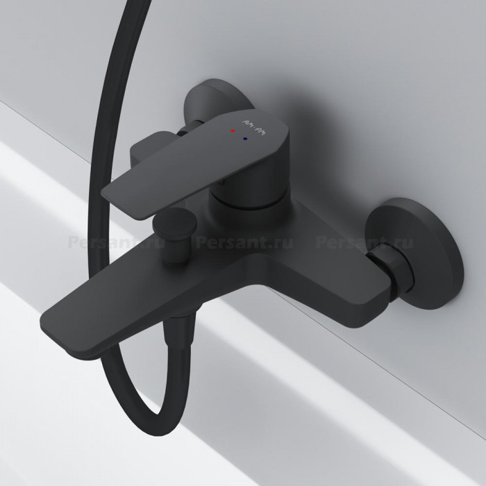 Смеситель для ванны AM.PM Gem F90A10022 черный матовый