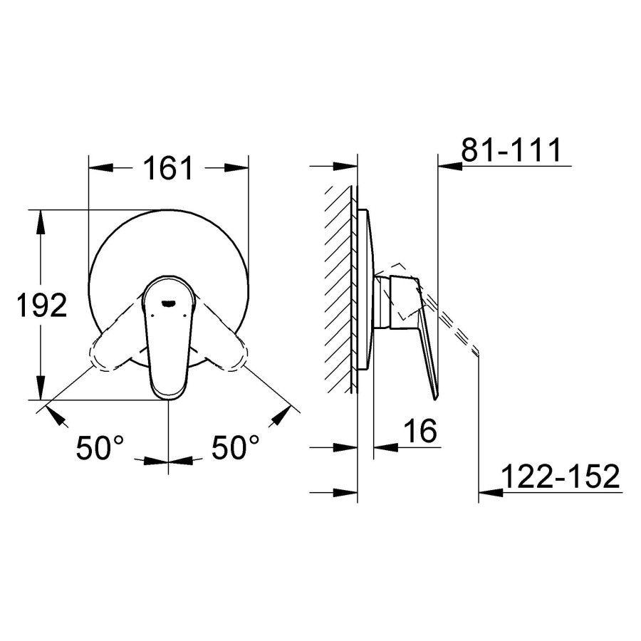 Смеситель для душа Grohe Eurodisc Cosmopolitan 19549002