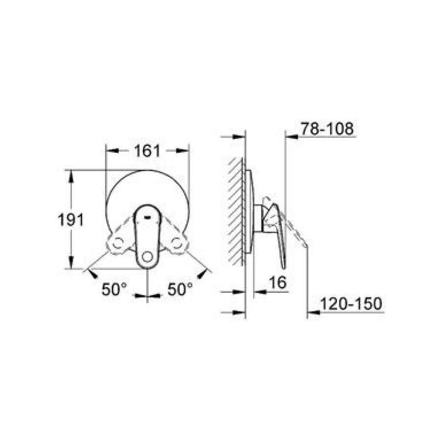 Смеситель для душа Grohe Europlus II 19537002