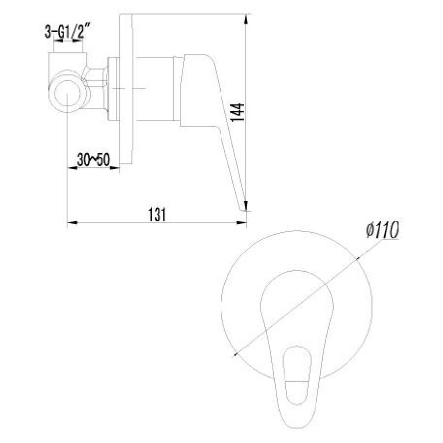 Смеситель для душа Lemark Luna LM4123C