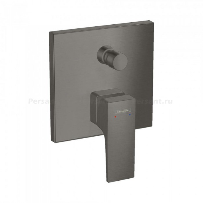 Смеситель для ванны hansgrohe Metropol 32545340 встраиваемый, шлифованный черный хром