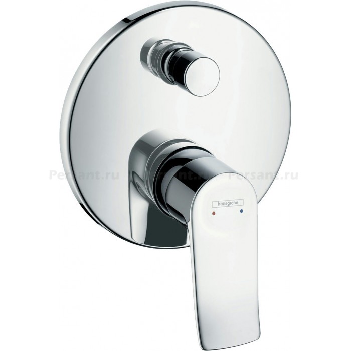 Смеситель для ванны Hansgrohe Metris 31493000 встраиваемый, хром