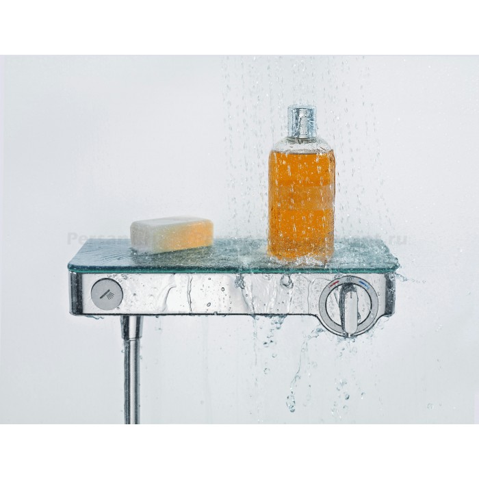Смеситель для душа Hansgrohe Select 13171400 с термостатом, белый/хром