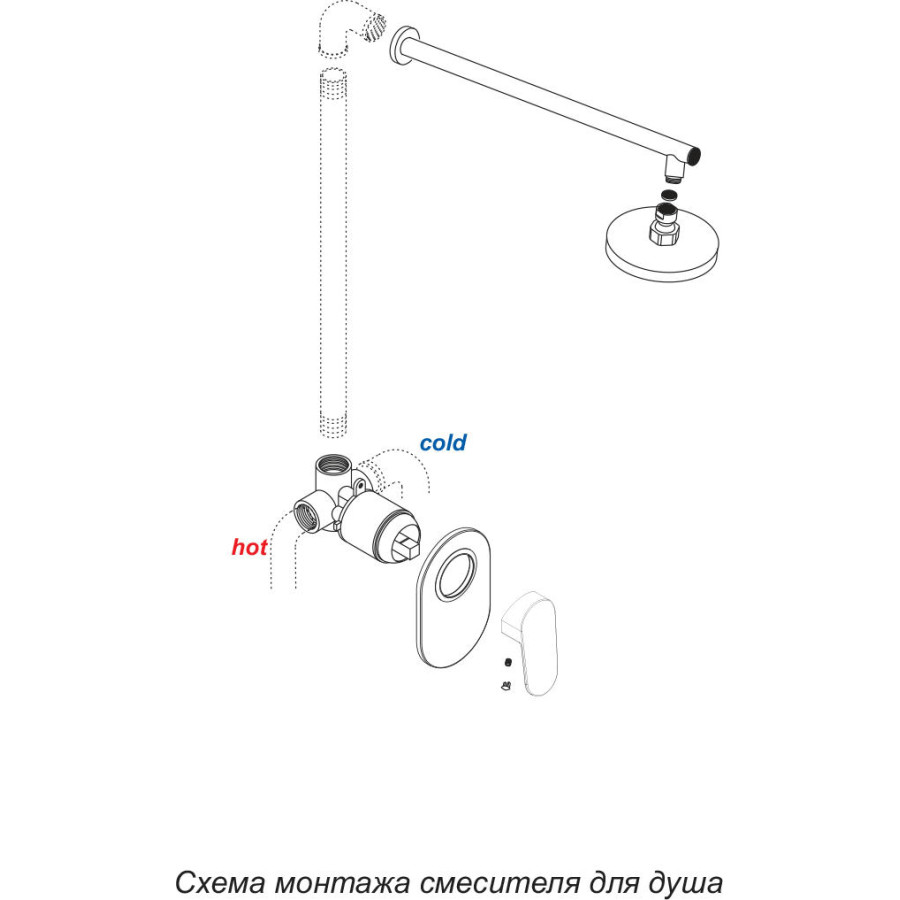 Смеситель для душа WasserKRAFT Aller 10651