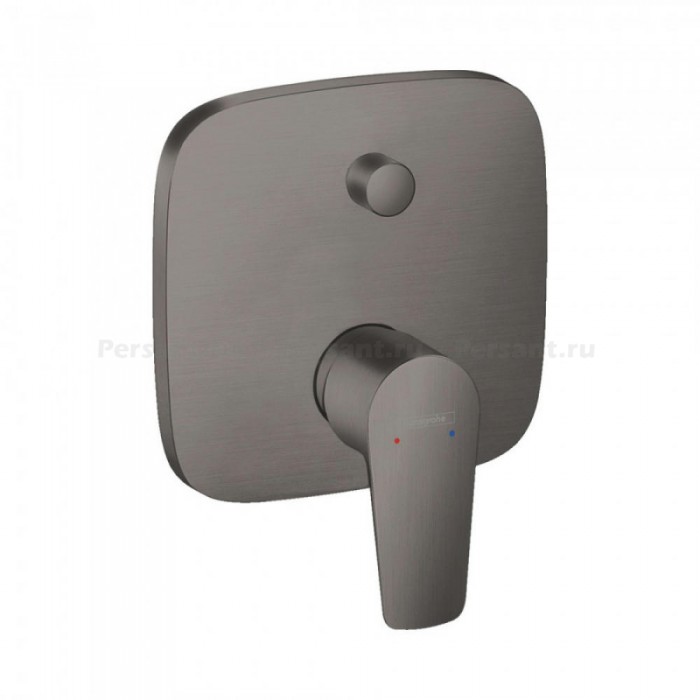 Смеситель для ванны hansgrohe Talis E 71745340 встраиваемый, шлифованный черный хром