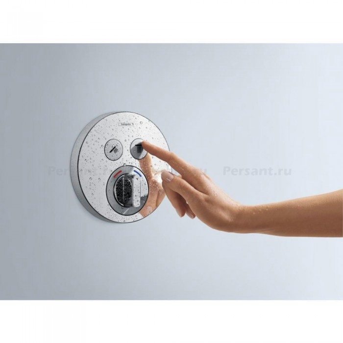 Смеситель для душа hansgrohe ShowerSelect S 15748000 встраиваемый, с термостатом, хром