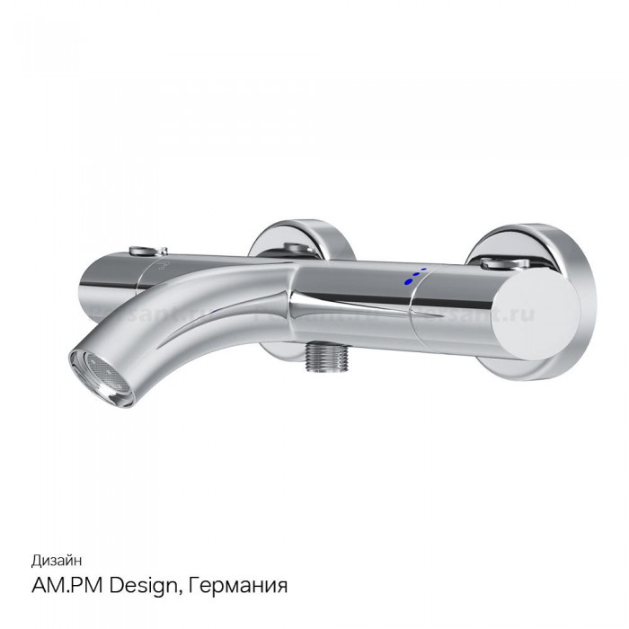 Смеситель для ванны AM.PM Sense F7550064 с термостатом, хром