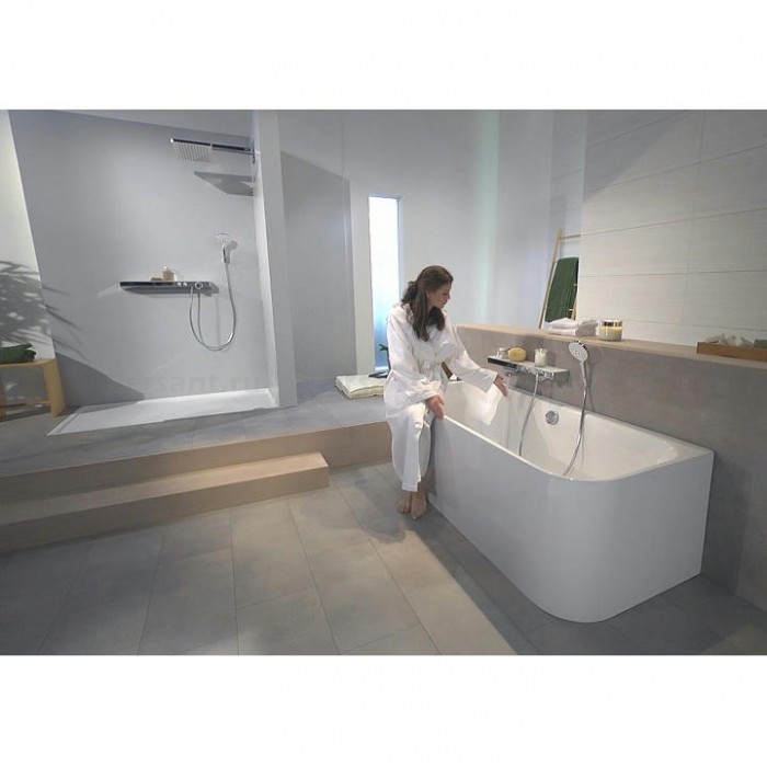 Смеситель для ванны hansgrohe ShowerTablet Select 13183000 с термостатом, хром