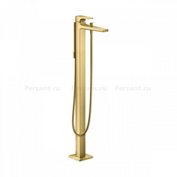 Смеситель для ванны hansgrohe Metropol 32532990 напольный, полированное золото