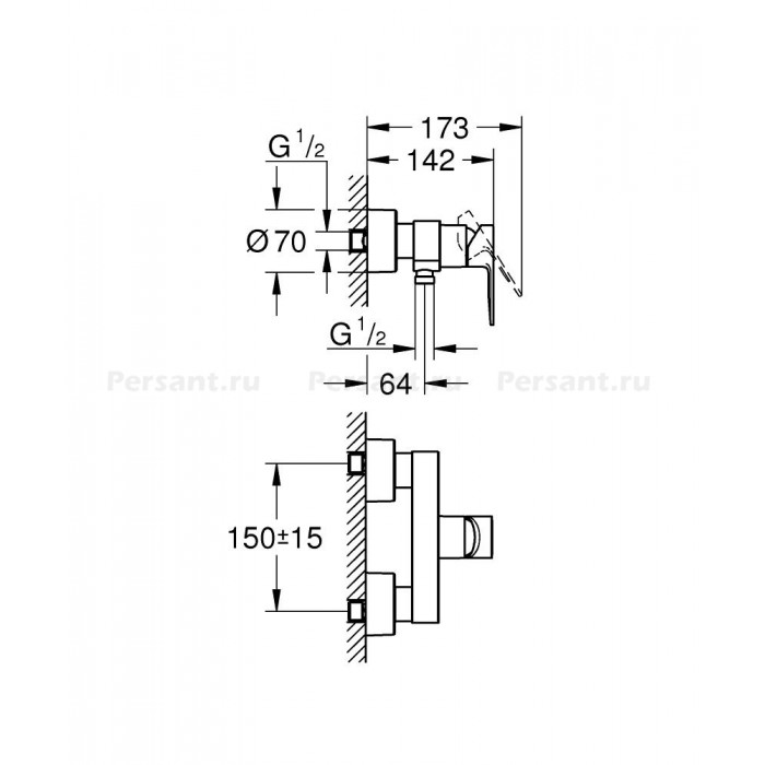 Смеситель для душа GROHE Lineare 33865001