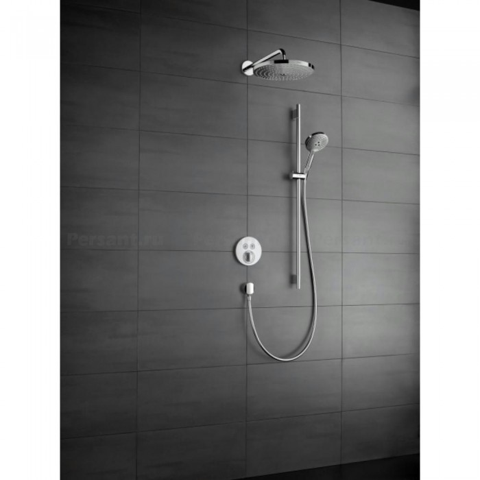 Смеситель для душа hansgrohe ShowerSelect S 15748000 встраиваемый, с термостатом, хром