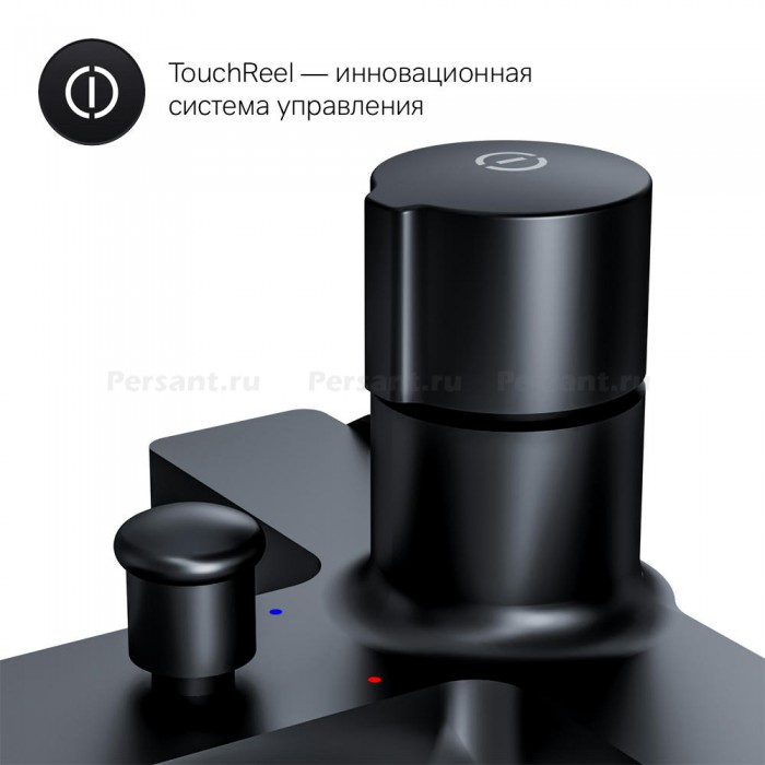 Смеситель для ванны AM.PM X-Joy F85A10522 TouchReel, черный матовый
