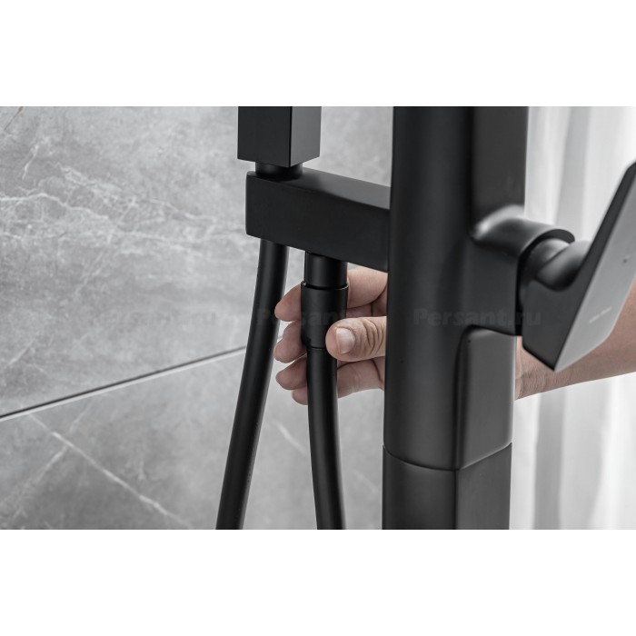 Смеситель для ванны Allen Brau Infinity 5.21009-31 напольный, черный матовый