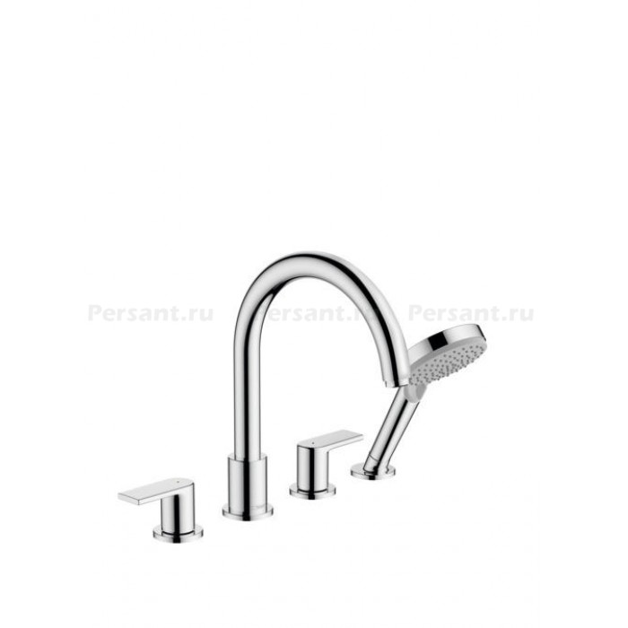 Смеситель на борт ванны hansgrohe Vernis Shape 71459000, на 4 отверстия, хром