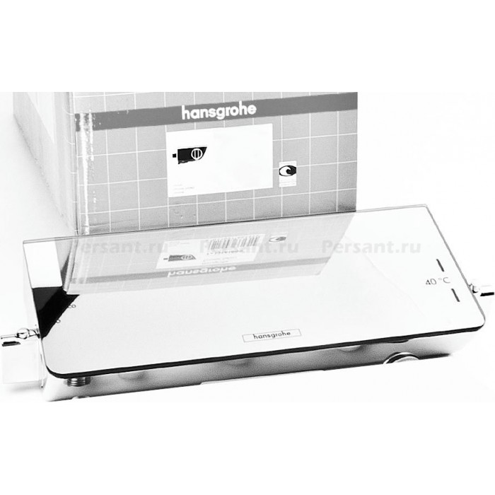 Смеситель для душа Hansgrohe Ecostat 13161400 с термостатом, белый/хром