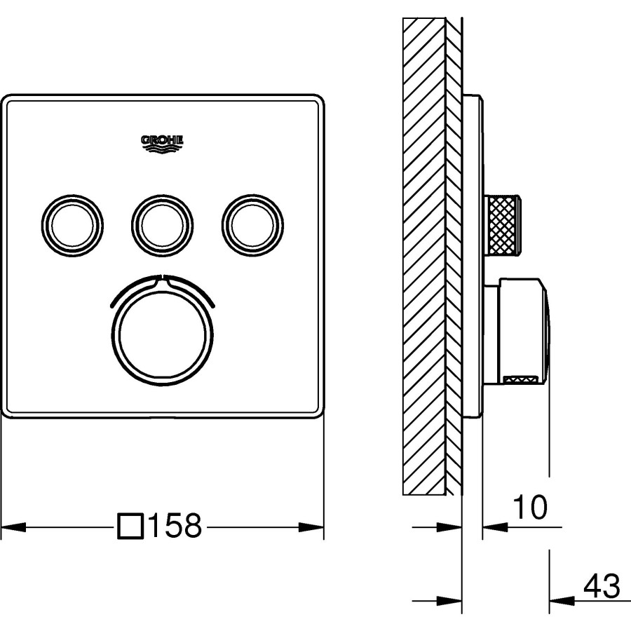 Смеситель для душа Grohe GROHE SmartControl Mixer 29149000