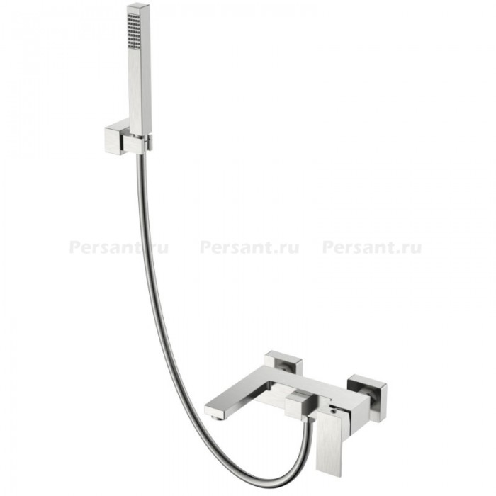Смеситель для ванны Boheme Qubic 473-NB никель браш