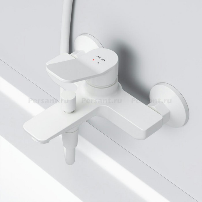 Смеситель для ванны AM.PM X-Joy F85A10033 белый матовый