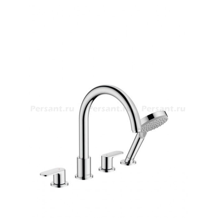 Смеситель на борт ванны hansgrohe Vernis Blend 71456000, на 4 отверстия, хром