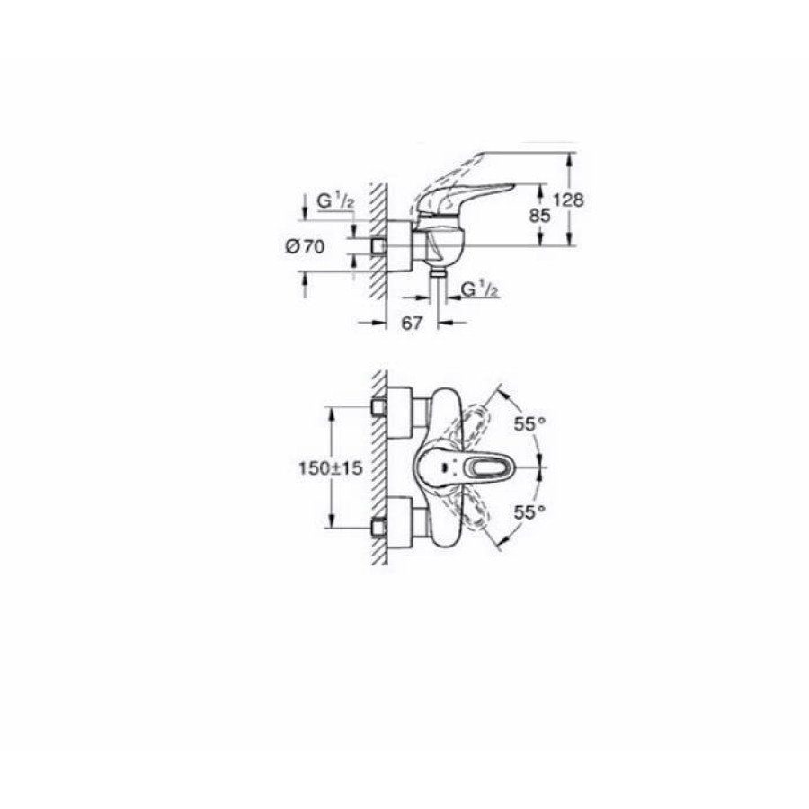 Смеситель для душа Grohe Eurostyle 2015 33590LS3