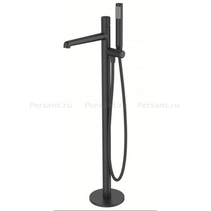 Смеситель для ванны BelBagno Uno UNO-FMT-NERO напольный, черный матовый