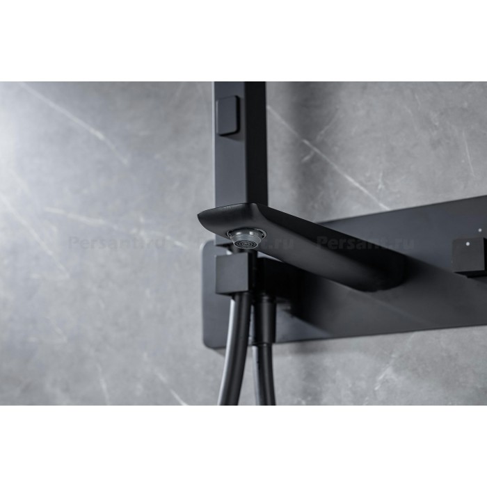 Смеситель для ванны Allen Brau Infinity 5.21007-31 встраиваемый, черный матовый