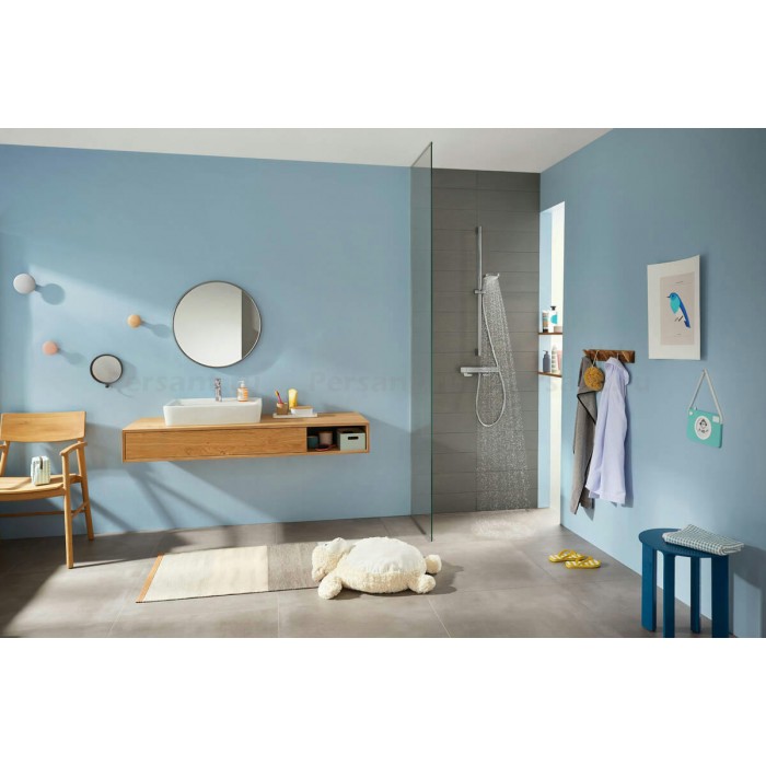 Смеситель для душа hansgrohe Ecostat E 15773000 с термостатом, хром