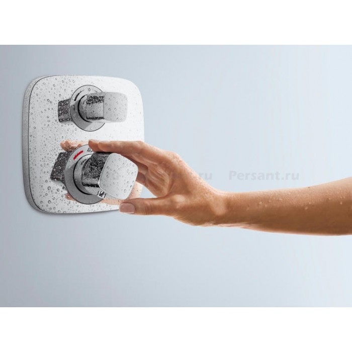 Смеситель для душа Hansgrohe Ecostat 15708000 встраиваемый, с термостатом, хром