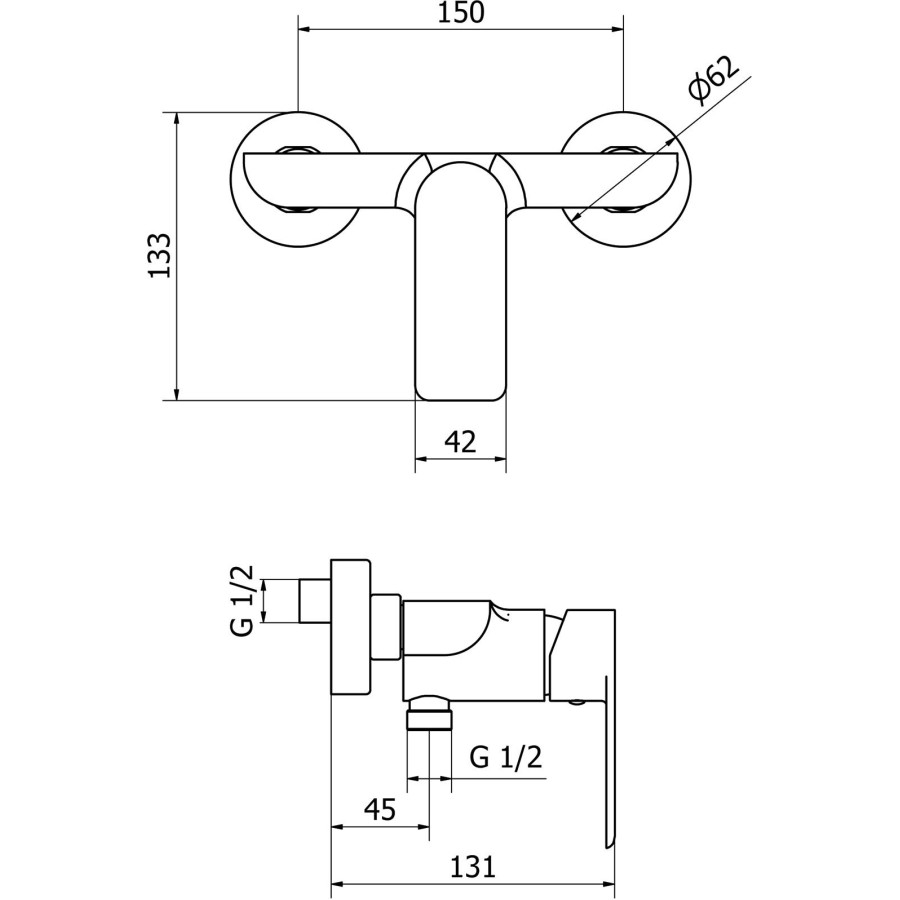 Смеситель для душа Cezares FURORE FURORE-DM-01-Cr