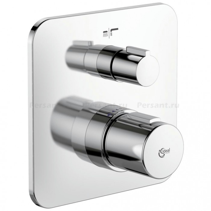 Смеситель для ванны Ideal Standard Tonic II A6345AA с термостатом, встраиваемый, хром