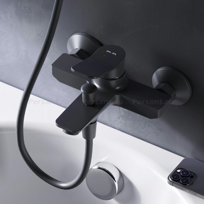 Смеситель для ванны AM.PM X-Joy F85A10022 черный матовый