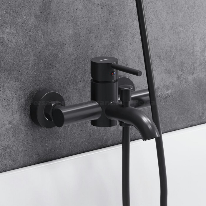 Смеситель для ванны Damixa Scandinavian Pure 361000300 черный матовый
