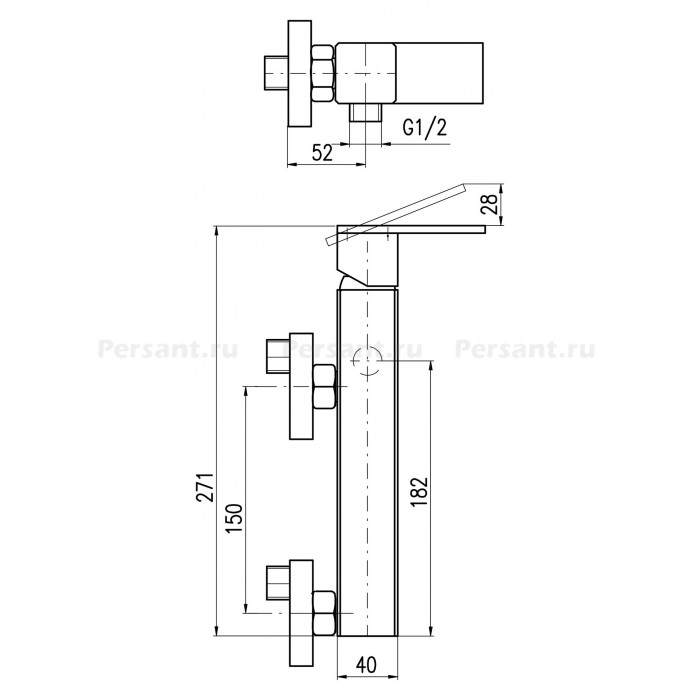 Смеситель для душа RAV Slezak Loira LR580.5