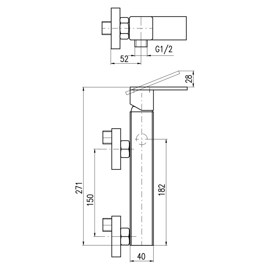 Смеситель для душа RAV Slezak Loira LR580.5