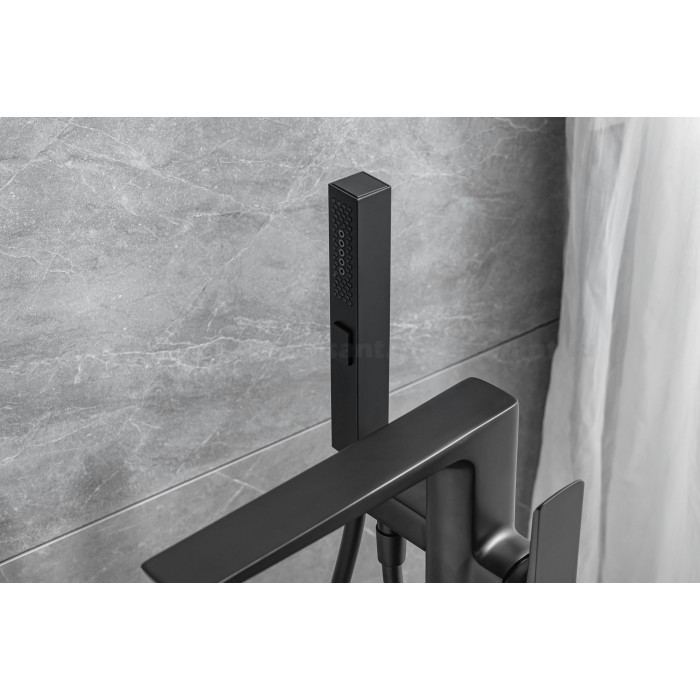 Смеситель для ванны Allen Brau Infinity 5.21009-31 напольный, черный матовый
