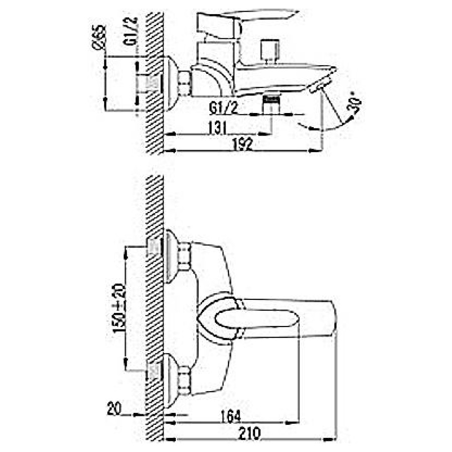 Смеситель для ванны Lemark Mars LM3502C