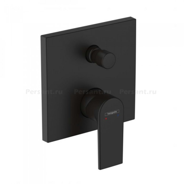 Смеситель для ванны Vernis Shape hansgrohe 71468670 встраиваемый, черный матовый