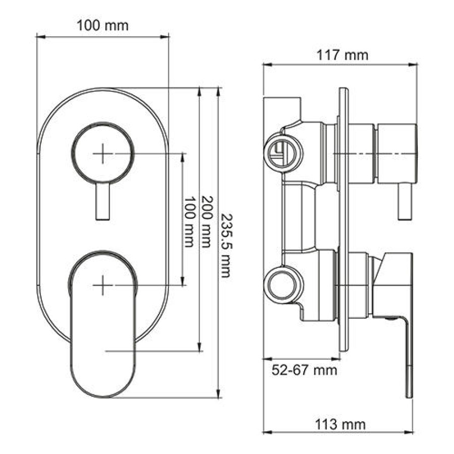 Смеситель для ванны WasserKraft Dinkel 5871