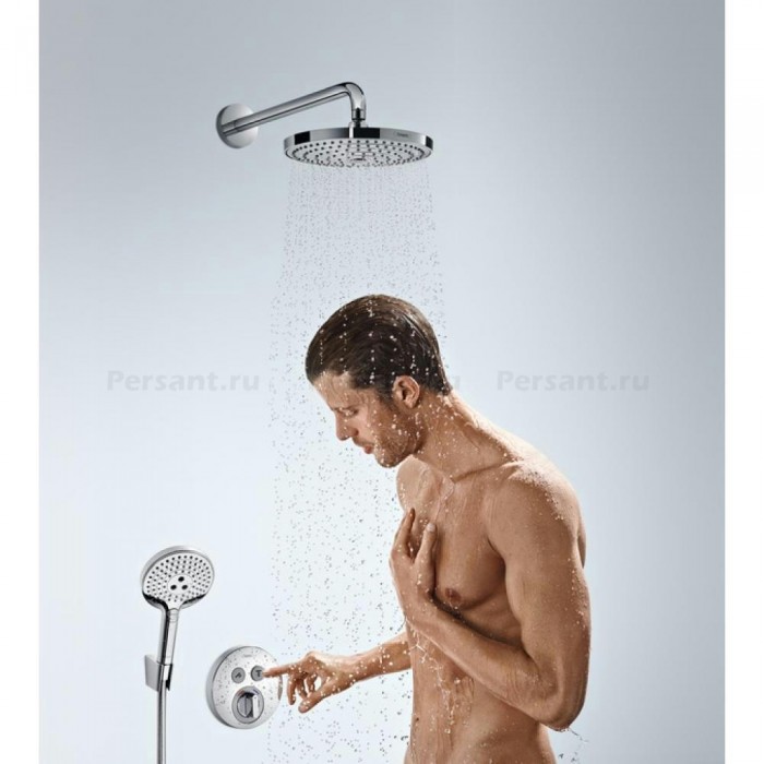Смеситель для душа hansgrohe ShowerSelect S 15748000 встраиваемый, с термостатом, хром
