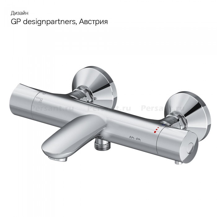 Смеситель для ванны AM.PM Like F8050000 с термостатом, хром