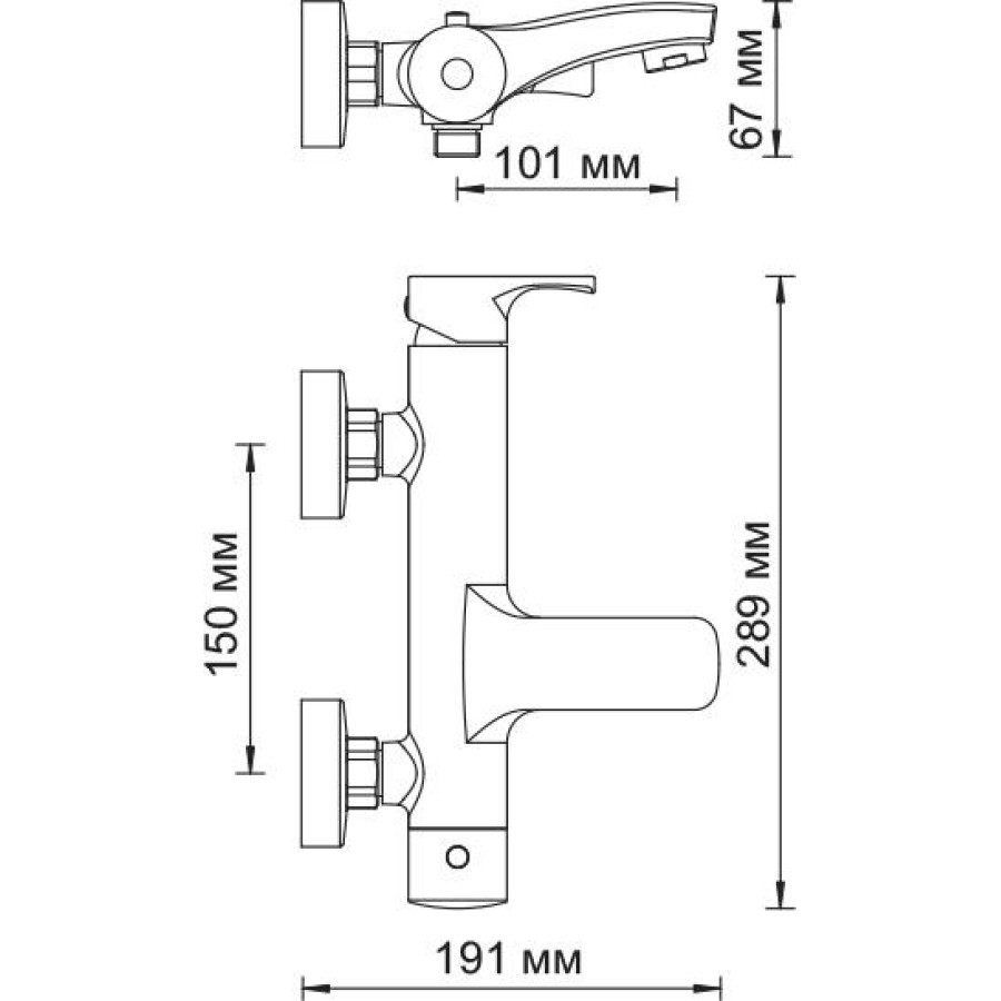 Смеситель для ванны WasserKRAFT Berkel 4801