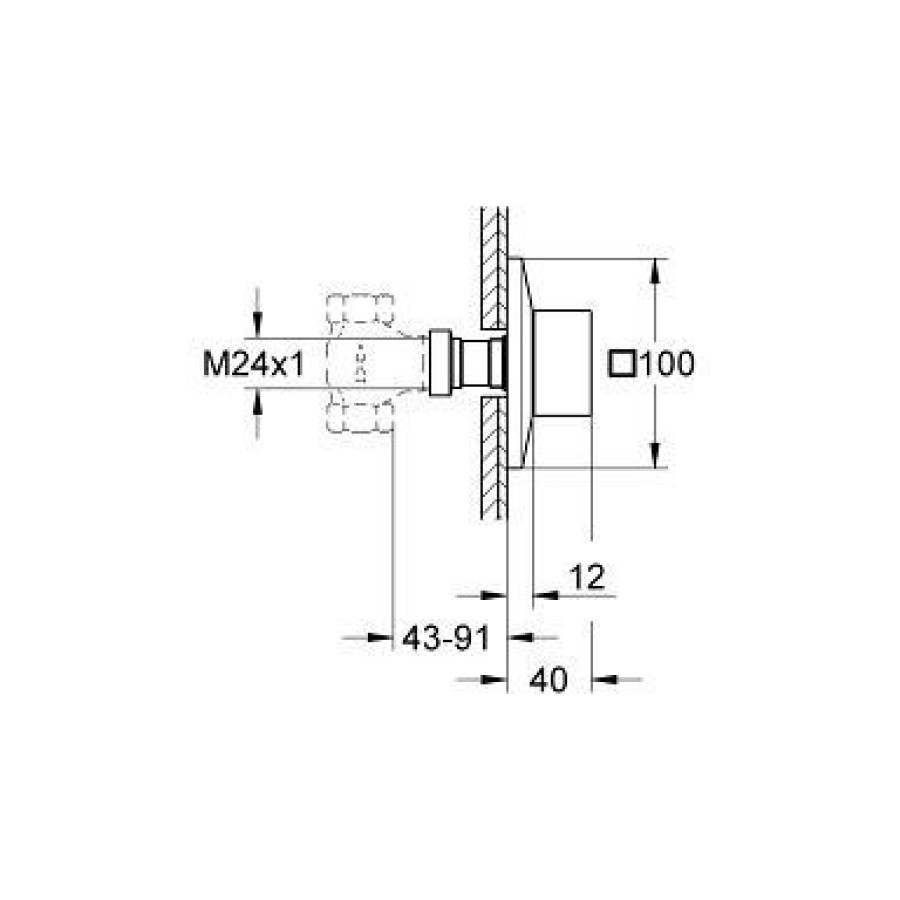 Переключатель потоков Grohe Allure Brilliant 19796000